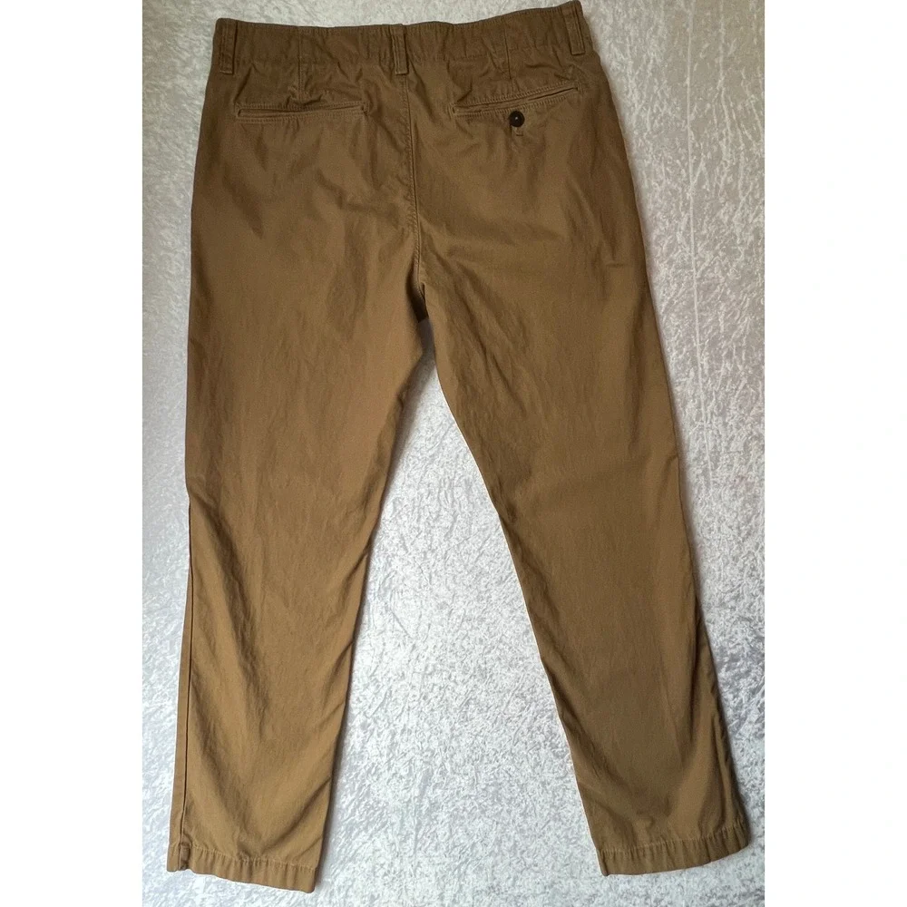 American Eagle Original Straight Cotton Chino Pants Men's size 32 x 34 Brown - Picture 3 of 12